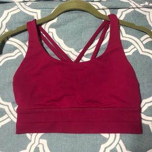 Lululemon Energy Bra (hot pink)